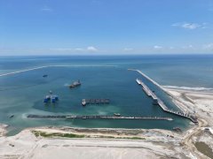 广东揭阳港液体散货码头水工土建项目完工